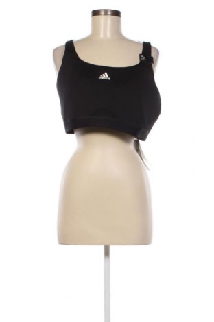 Γυναίκειο αθλητικό τοπ Adidas, Μέγεθος XXL, Χρώμα Μαύρο, Τιμή 27,22 €
