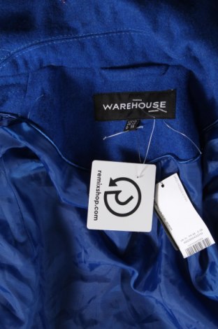 Дамско палто Warehouse, Размер S, Цвят Син, Цена 102,00 лв.