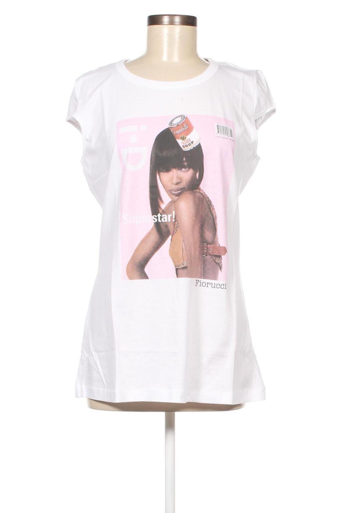 Дамска блуза Fiorucci X Naomi Campbell, Размер XL, Цвят Бял, Цена 23,00 лв.
