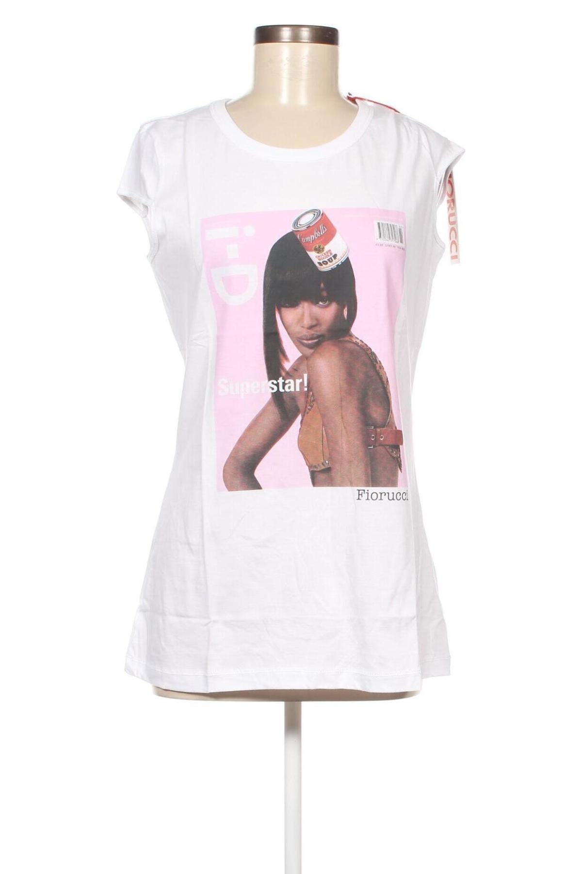 Дамска блуза Fiorucci X Naomi Campbell, Размер L, Цвят Бял, Цена 23,00 лв.