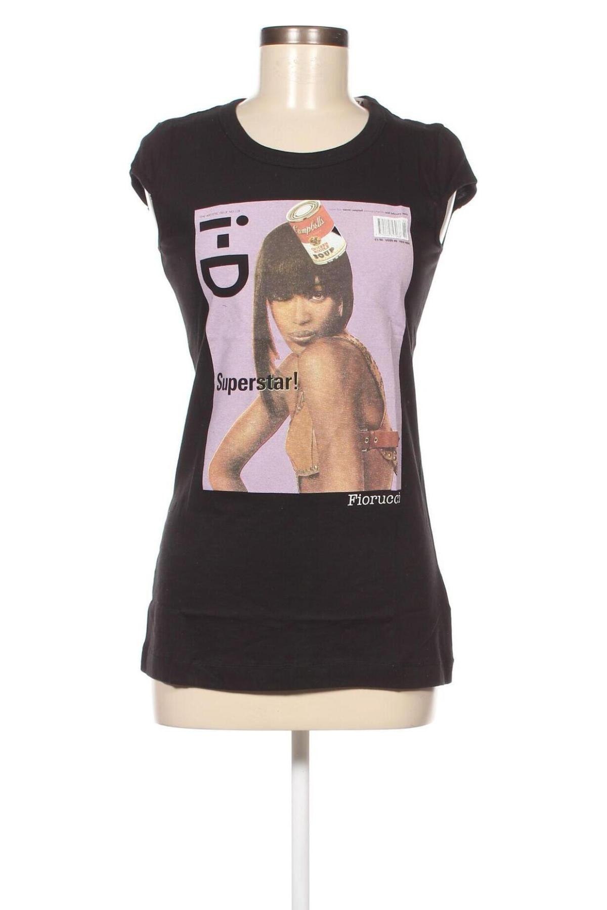 Дамска блуза Fiorucci X Naomi Campbell, Размер XS, Цвят Черен, Цена 23,00 лв.