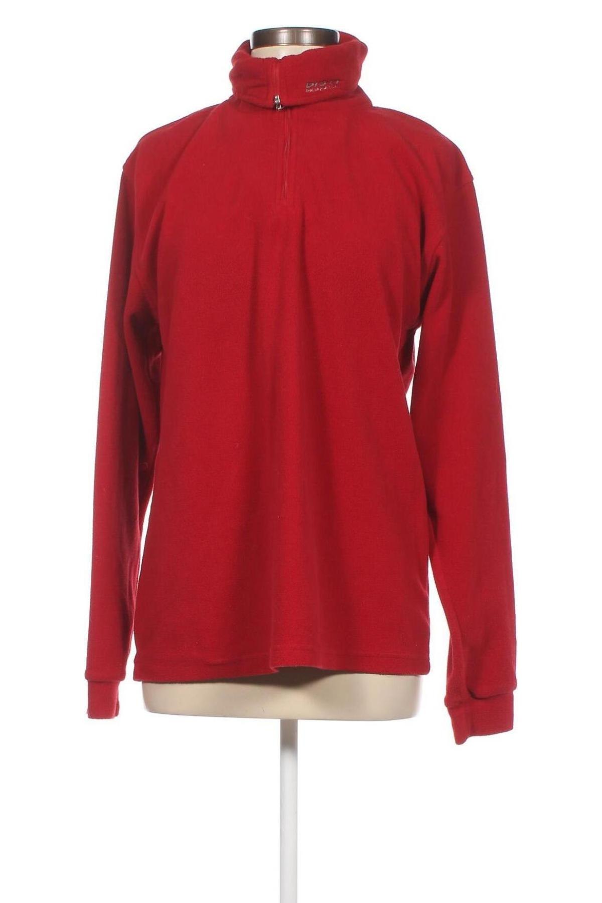Дамска поларена блуза, Размер M, Цвят Червен, Цена 10,00 лв.