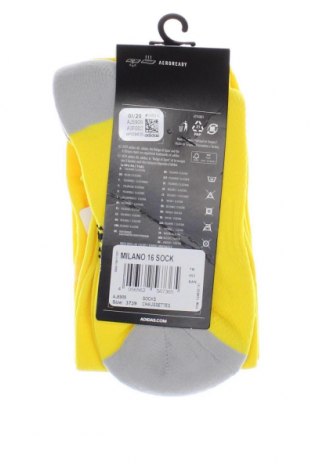 Чорапи Adidas, Размер S, Цвят Жълт, Цена 29,00 лв.