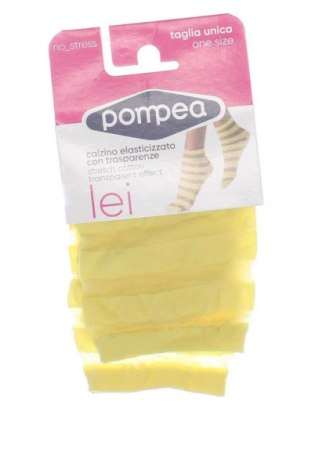 Чорапи Pompea, Размер M, Цвят Жълт, Цена 17,40 лв.