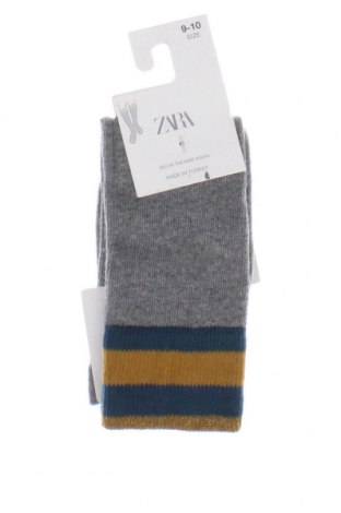 Чорапи Zara, Размер 9-10y/ 140-146 см, Цвят Сив, Цена 12,51 лв.