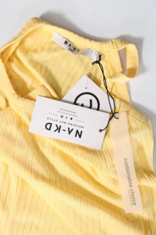 Дамска блуза - боди NA-KD, Размер S, Цвят Жълт, Цена 23,10 лв.