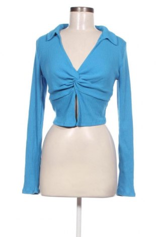 Дамска блуза Bershka, Размер L, Цвят Син, Цена 15,50 лв.