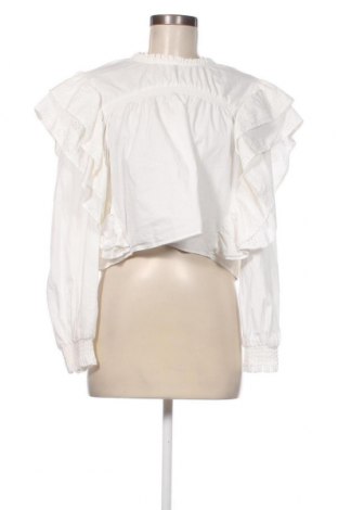 Дамска блуза Bershka, Размер L, Цвят Бял, Цена 11,29 лв.