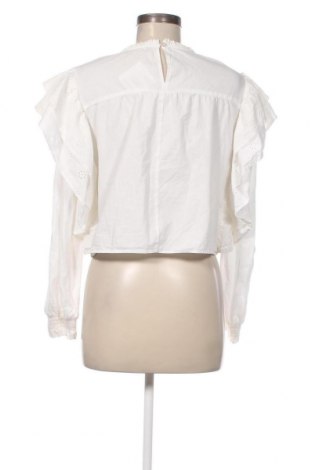 Damen Shirt Bershka, Größe L, Farbe Weiß, Preis 9,62 €
