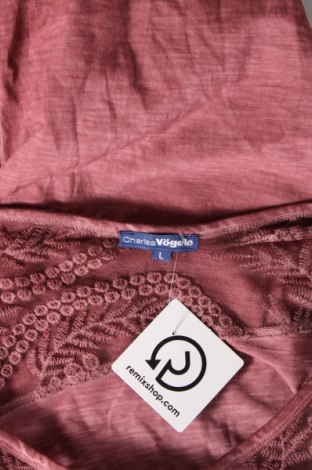 Damen Shirt Charles Vogele, Größe L, Farbe Rot, Preis 5,29 €