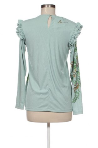 Γυναικεία μπλούζα Desigual, Μέγεθος S, Χρώμα Πράσινο, Τιμή 15,00 €