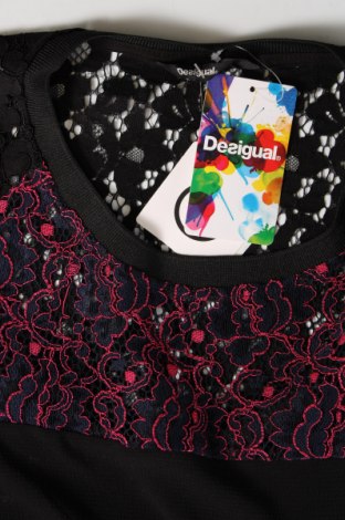Γυναικεία μπλούζα Desigual, Μέγεθος L, Χρώμα Μαύρο, Τιμή 46,21 €