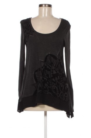 Γυναικεία μπλούζα Desigual, Μέγεθος S, Χρώμα Γκρί, Τιμή 13,99 €