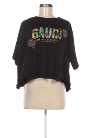 Γυναικεία μπλούζα Gaudi Jeans, Μέγεθος M, Χρώμα Μαύρο, Τιμή 14,25 €