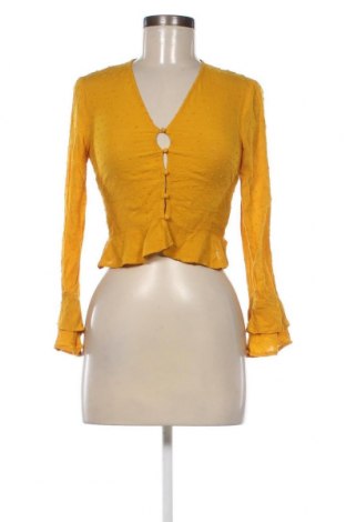 Дамска блуза H&M Divided, Размер XXS, Цвят Жълт, Цена 3,04 лв.