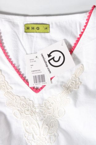 Γυναικεία μπλούζα HHG, Μέγεθος M, Χρώμα Λευκό, Τιμή 7,99 €