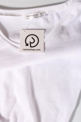 Damen Shirt Happines, Größe S, Farbe Weiß, Preis 5,20 €