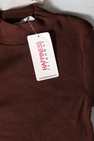 Γυναικεία μπλούζα Happiness Istanbul, Μέγεθος S, Χρώμα Καφέ, Τιμή 3,20 €