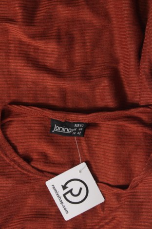 Дамска блуза Janina, Размер L, Цвят Кафяв, Цена 6,65 лв.