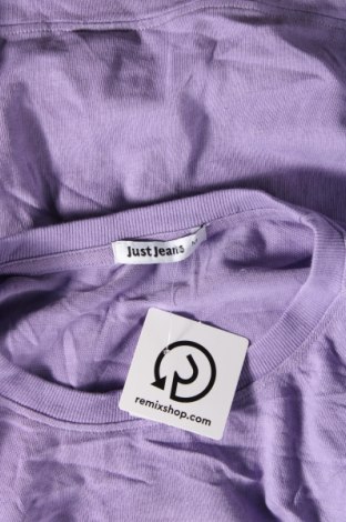 Γυναικεία μπλούζα Just Jeans, Μέγεθος M, Χρώμα Βιολετί, Τιμή 4,21 €