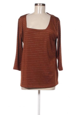 Дамска блуза Laura Torelli, Размер L, Цвят Кафяв, Цена 36,10 лв.