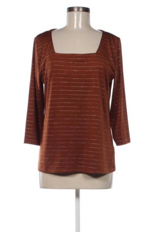 Дамска блуза Laura Torelli, Размер M, Цвят Кафяв, Цена 6,08 лв.