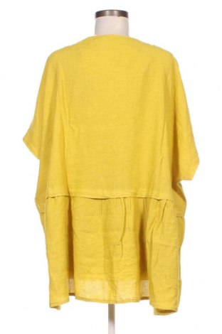 Γυναικεία μπλούζα Lin Passion, Μέγεθος XXL, Χρώμα Κίτρινο, Τιμή 55,67 €