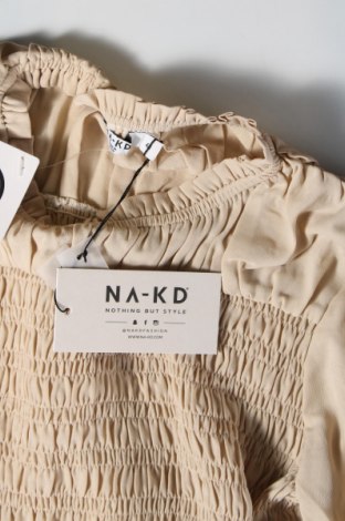 Дамска блуза NA-KD, Размер M, Цвят Бежов, Цена 26,95 лв.