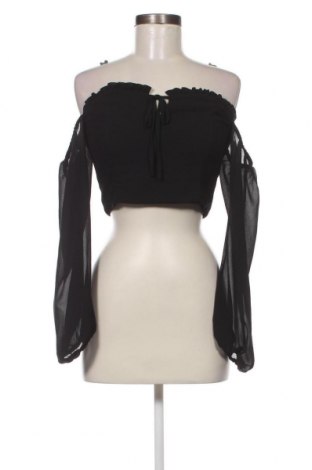 Дамска блуза NA-KD, Размер M, Цвят Черен, Цена 15,30 лв.