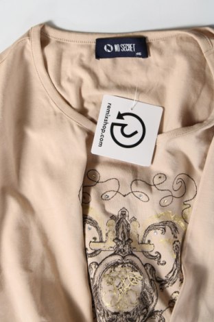 Γυναικεία μπλούζα No Secret, Μέγεθος XL, Χρώμα  Μπέζ, Τιμή 2,47 €