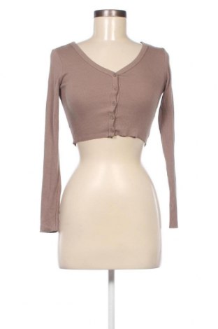 Γυναικεία μπλούζα Pull&Bear, Μέγεθος XS, Χρώμα Καφέ, Τιμή 5,29 €