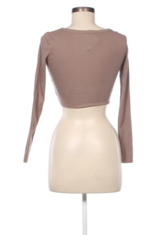 Γυναικεία μπλούζα Pull&Bear, Μέγεθος XS, Χρώμα Καφέ, Τιμή 11,75 €