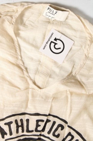 Γυναικεία μπλούζα Pulz Jeans, Μέγεθος M, Χρώμα Εκρού, Τιμή 5,12 €