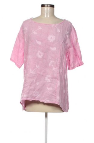 Дамска блуза Puro Lino, Размер L, Цвят Розов, Цена 33,24 лв.
