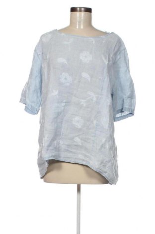 Damen Shirt Puro Lino, Größe L, Farbe Blau, Preis 10,20 €