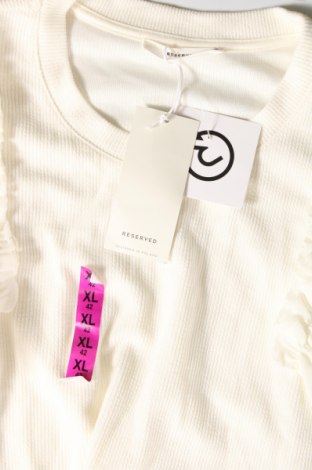 Γυναικεία μπλούζα Reserved, Μέγεθος XL, Χρώμα Λευκό, Τιμή 15,84 €
