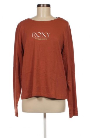 Γυναικεία μπλούζα Roxy, Μέγεθος L, Χρώμα Καφέ, Τιμή 19,85 €