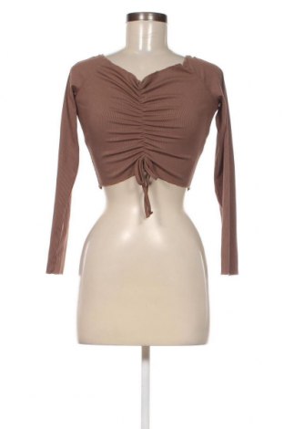 Дамска блуза SHEIN, Размер M, Цвят Кафяв, Цена 9,03 лв.
