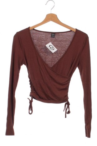 Γυναικεία μπλούζα SHEIN, Μέγεθος XS, Χρώμα Καφέ, Τιμή 9,72 €