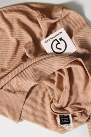 Дамска блуза SHEIN, Размер XS, Цвят Бежов, Цена 19,00 лв.