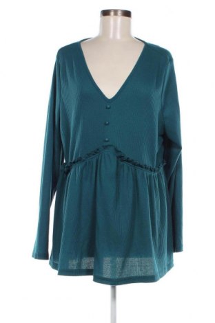 Bluză de femei SHEIN, Mărime 4XL, Culoare Verde, Preț 37,50 Lei