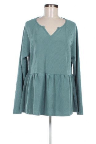 Γυναικεία μπλούζα SHEIN, Μέγεθος XXL, Χρώμα Πράσινο, Τιμή 11,40 €
