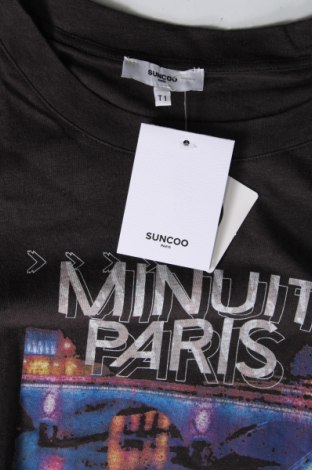 Γυναικεία μπλούζα SUNCOO, Μέγεθος M, Χρώμα Γκρί, Τιμή 55,67 €