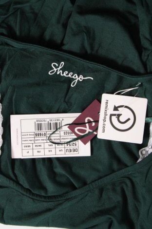 Дамска блуза Sheego, Размер 4XL, Цвят Зелен, Цена 77,00 лв.