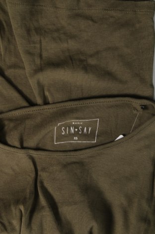 Damen Shirt Sinsay, Größe XS, Farbe Grün, Preis € 2,92