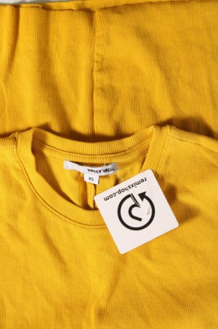 Γυναικεία μπλούζα Tally Weijl, Μέγεθος XS, Χρώμα Κίτρινο, Τιμή 4,11 €