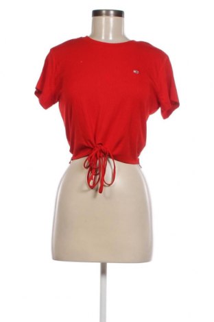 Bluză de femei Tommy Jeans, Mărime L, Culoare Roșu, Preț 158,88 Lei