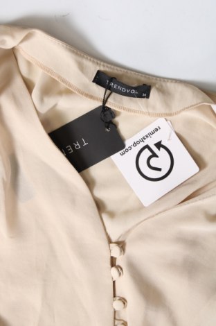 Γυναικεία μπλούζα Trendyol, Μέγεθος XS, Χρώμα  Μπέζ, Τιμή 5,56 €