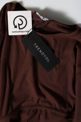 Дамска блуза Trendyol, Размер L, Цвят Кафяв, Цена 11,55 лв.