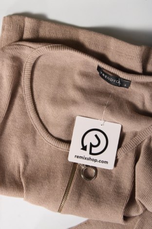 Дамска блуза Trendyol, Размер S, Цвят Бежов, Цена 19,25 лв.